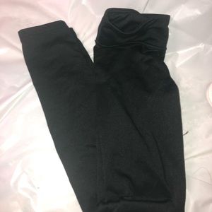 black full length leggings